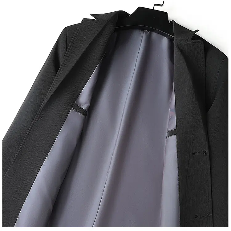High-Quality Men's Fashionable Casual Versatile Business Suit Jacket Elastic Style Spring Autumn Trendy Outerwear