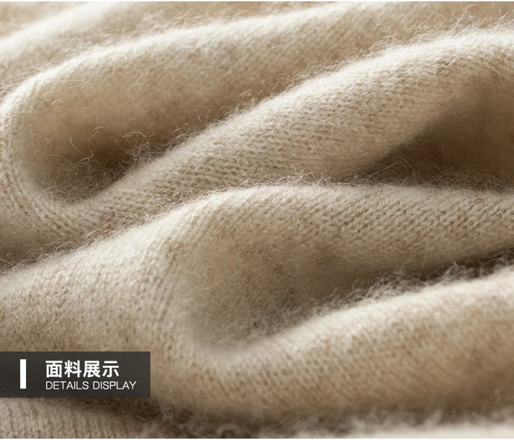 Autumn Winter New 100% Cashmere Sweater Men's Turtleneck Turtlenecks Knit Pullovers Youth Loose Warm Business Casual Solid Top