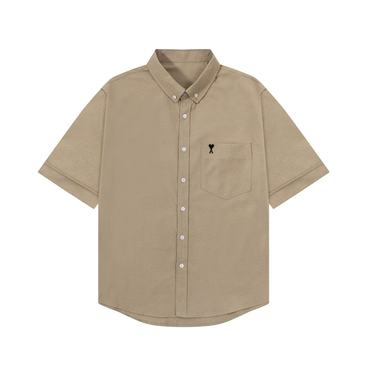 Luxury Men Summer New Short-Sleeved Polo Shirt Lapel Button Solid Color Letter Print Comfortable Ventilate Fashion Men'sClothing
