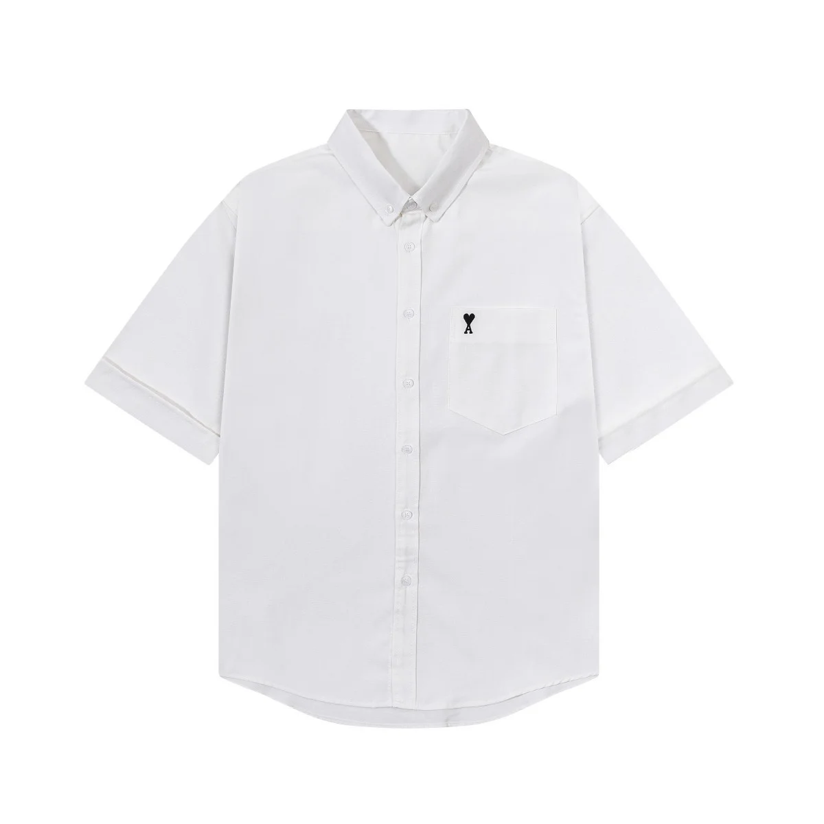 Luxury Men Summer New Short-Sleeved Polo Shirt Lapel Button Solid Color Letter Print Comfortable Ventilate Fashion Men'sClothing