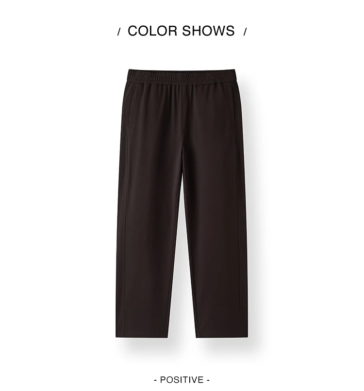 Semir Men Pants Solid Loose Straight Drawstring Knit Soft Touch Casual Style Autumn Trousers Urban Daily Wear 2026