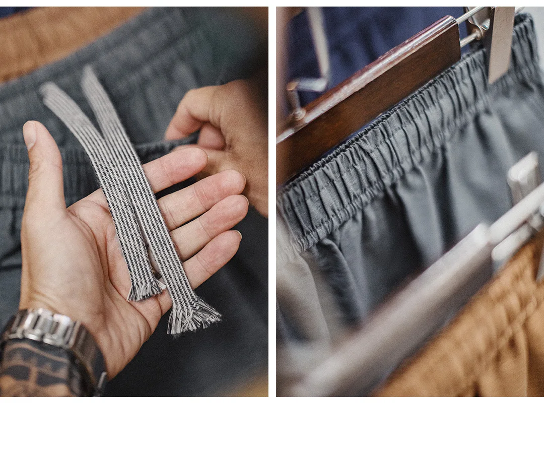 Maden Men's Lyocell Linen Look Shorts Straight Leg Elastic Waist Lightweight Breathable Old Money Casual Summer Male Pants
