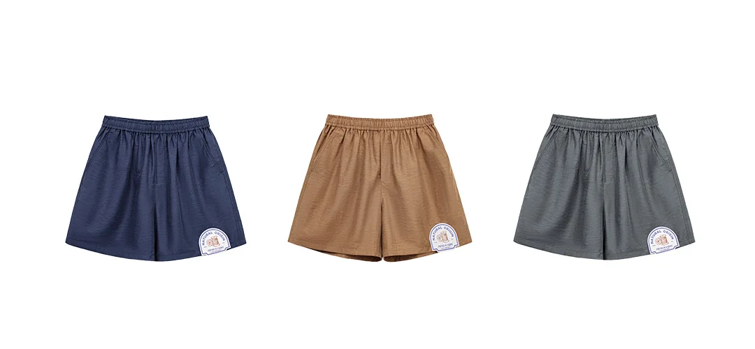 Maden Men's Lyocell Linen Look Shorts Straight Leg Elastic Waist Lightweight Breathable Old Money Casual Summer Male Pants