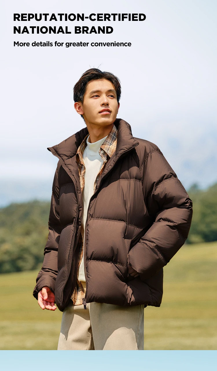 Semir Down Jacket Men Women 2026 Winter New Light Short Coat Three-Proof Thermal Puffer Coat Couple Top Trendy Down Jacket