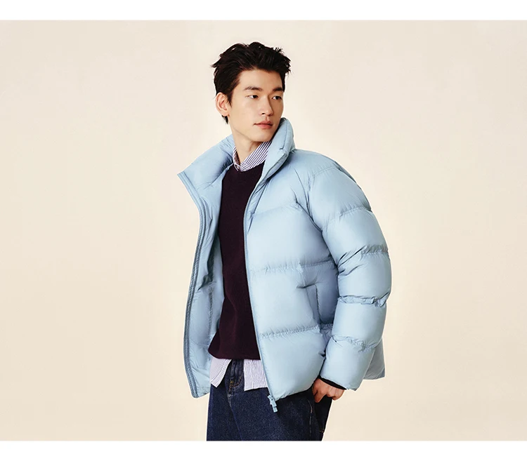 Semir Down Jacket Men Women 2026 Winter New Light Short Coat Three-Proof Thermal Puffer Coat Couple Top Trendy Down Jacket