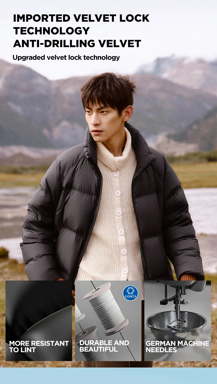 Semir Down Jacket Men Women 2026 Winter New Light Short Coat Three-Proof Thermal Puffer Coat Couple Top Trendy Down Jacket