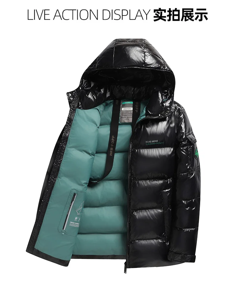 2026 New Arrival Winter Jacket Sill-Like Cotton Jackets Men, Mens Fashion Thickened Warm Parkas Waterproof Coat Male Size M-5XL