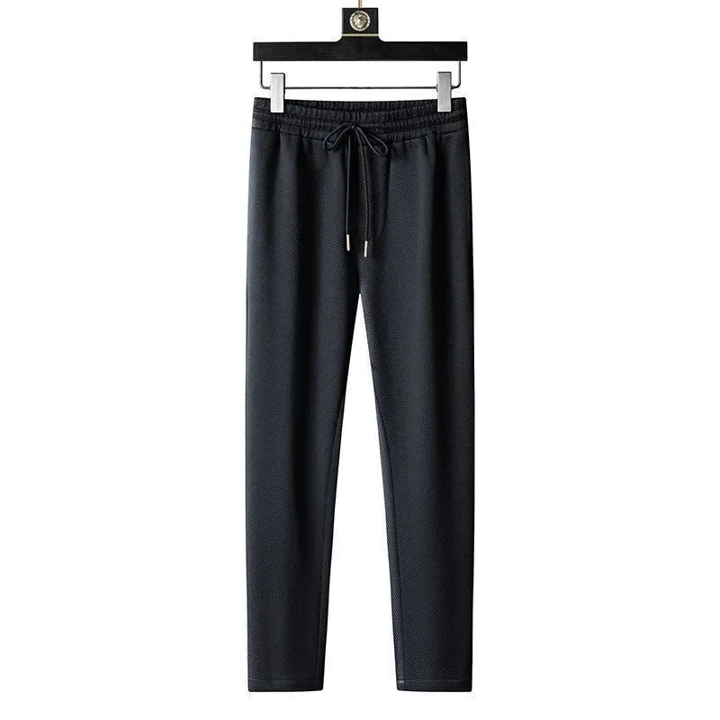 Spring and Autumn New Sportswear Suit Men's Casual Breathable High-end Jacket Trousers Stand-up Collar Zipper Open Mens Clothes