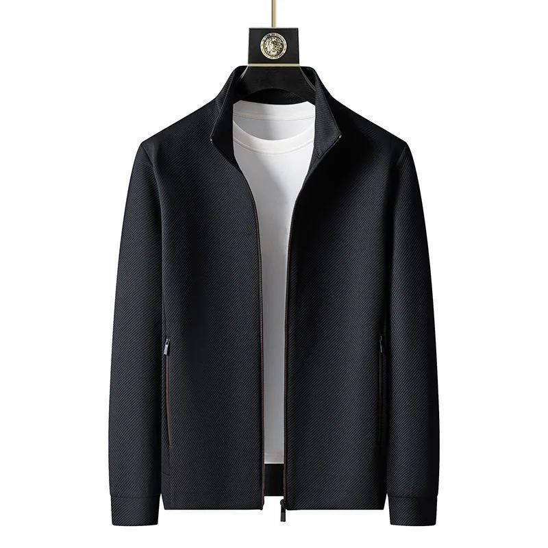 Spring and Autumn New Sportswear Suit Men's Casual Breathable High-end Jacket Trousers Stand-up Collar Zipper Open Mens Clothes