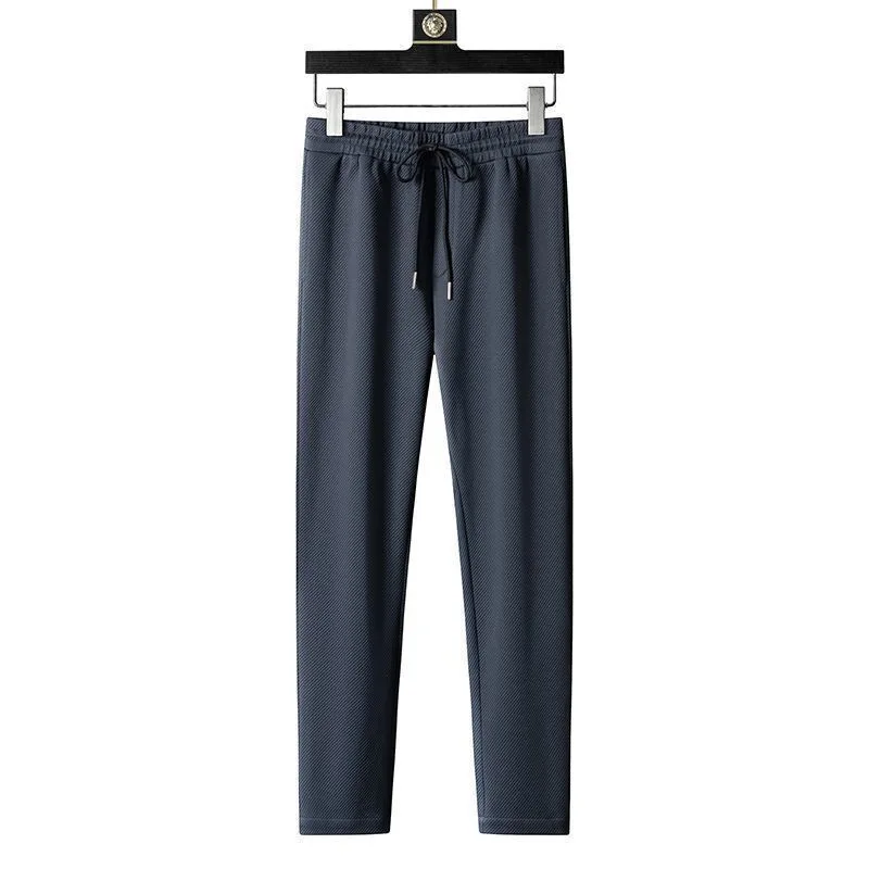 Spring and Autumn New Sportswear Suit Men's Casual Breathable High-end Jacket Trousers Stand-up Collar Zipper Open Mens Clothes