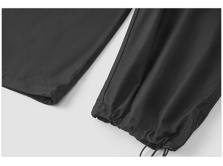 Semir Men Pants Loose Straight Outdoor Cargo Knee Pleat Drawstring Waist Utility Casual Autumn Trousers Daily Wear 2026