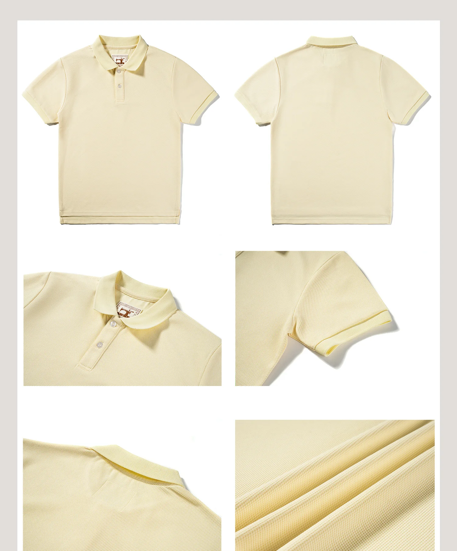 Men's Classic Cotton Polo Shirt Short Sleeve Casual Solid Color Lapel Tee Summer Breathable Slim Fit Tops