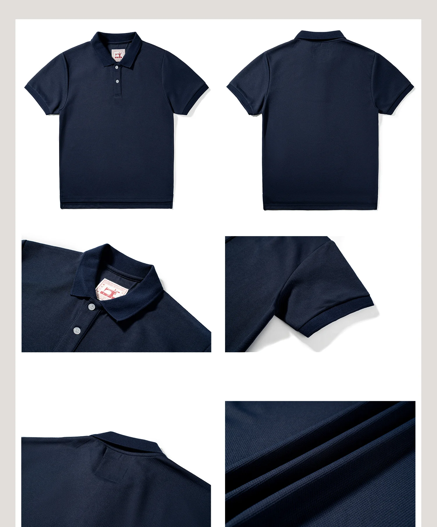 Men's Classic Cotton Polo Shirt Short Sleeve Casual Solid Color Lapel Tee Summer Breathable Slim Fit Tops