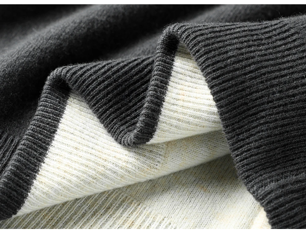 Autumn And Winter New Double-Sided Vest Men's 100% Pure Wool Knitted Vest Loose Semi-High Collar Zipper Cardigan