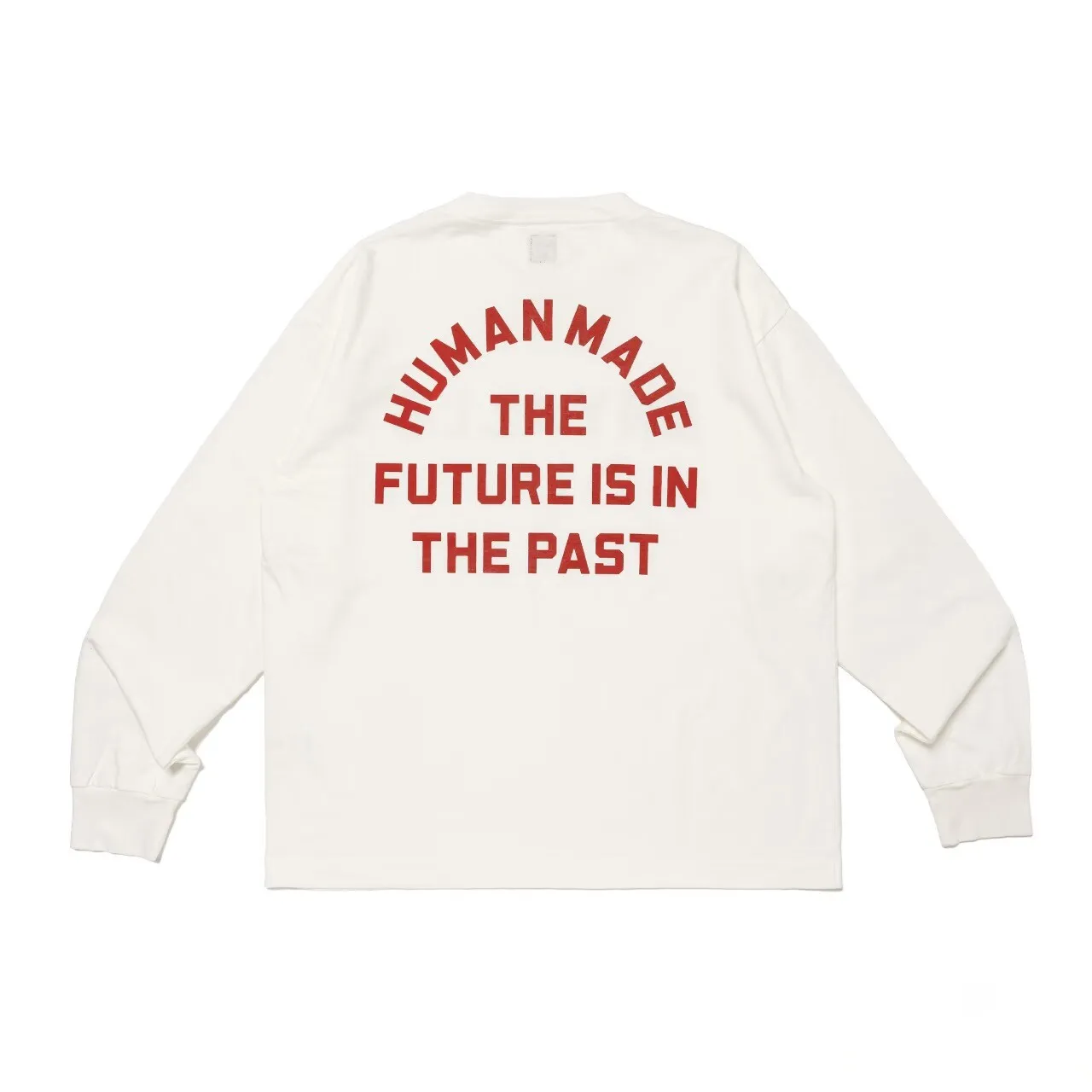 Human Made Logo Long Sleeve T Shirt Loose Unisex Streetwear Casual