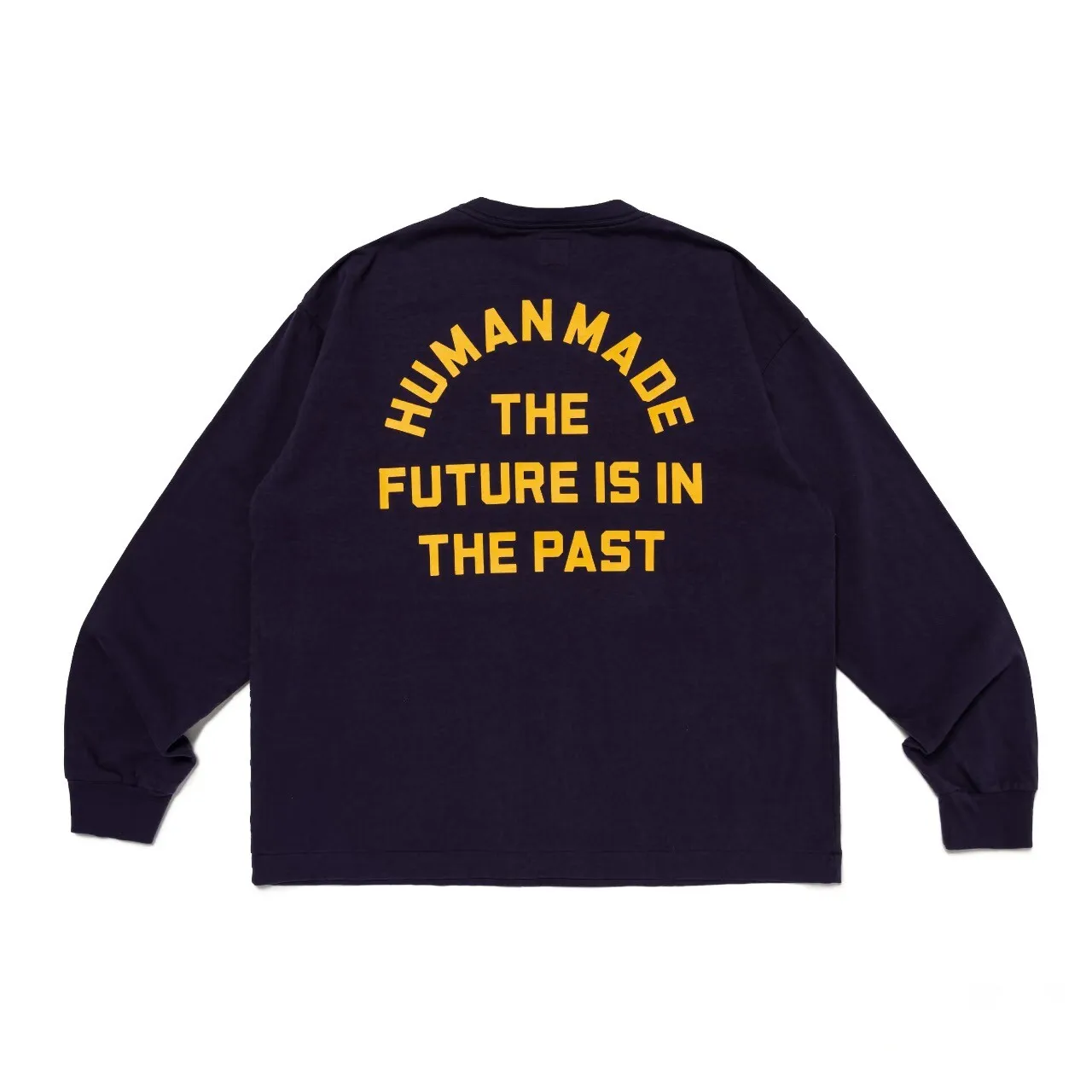 Human Made Logo Long Sleeve T Shirt Loose Unisex Streetwear Casual