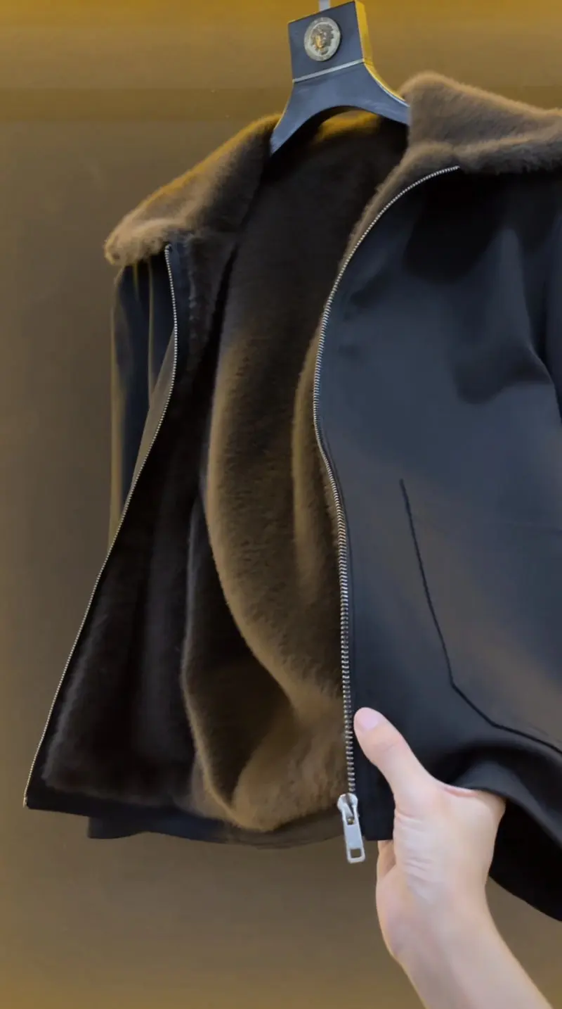 High-quality Fleece Jacket, Fashionable, Cool and Casual Men's Trendy Top, Chinese-style Overcoming Clothing