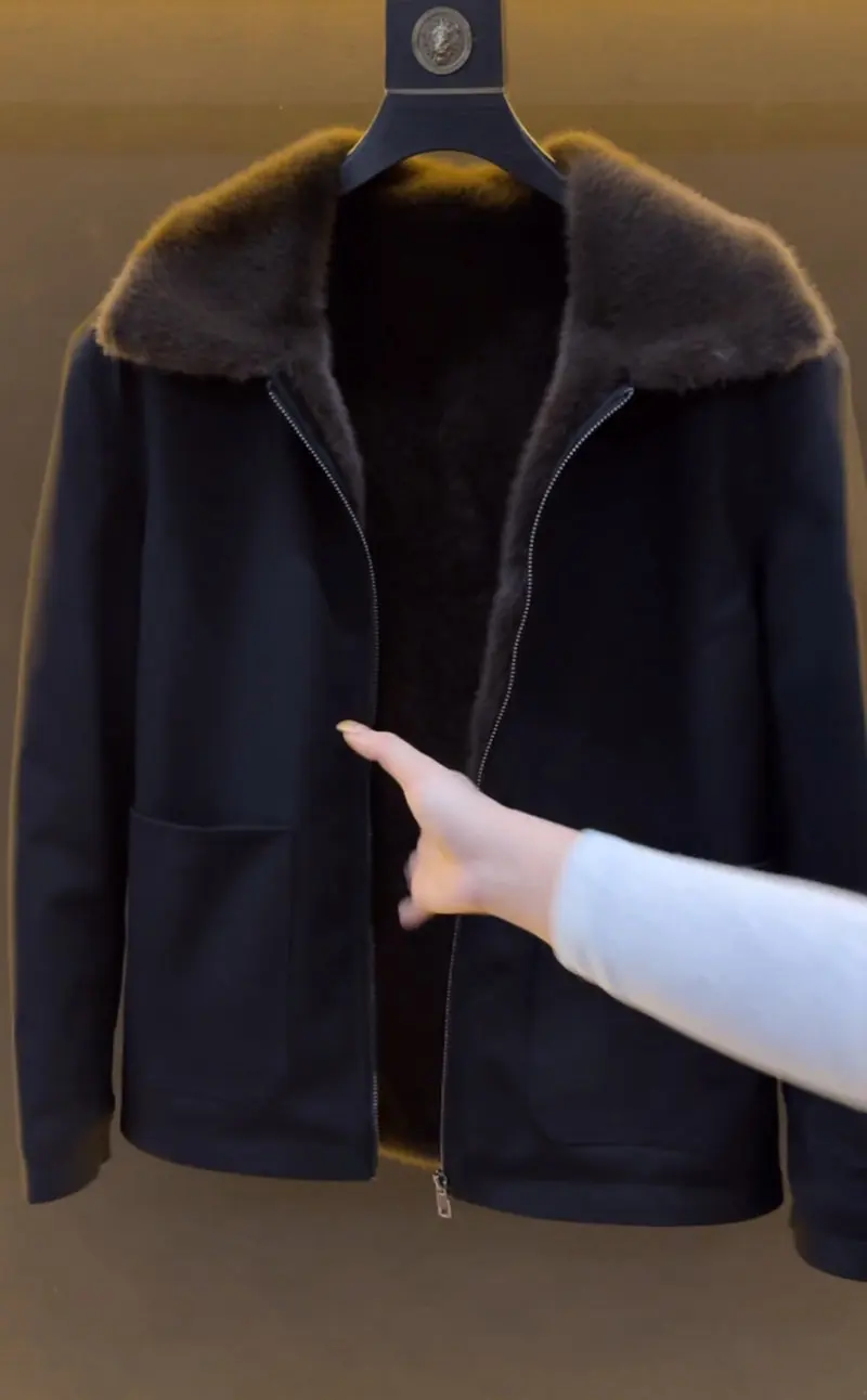 High-quality Fleece Jacket, Fashionable, Cool and Casual Men's Trendy Top, Chinese-style Overcoming Clothing