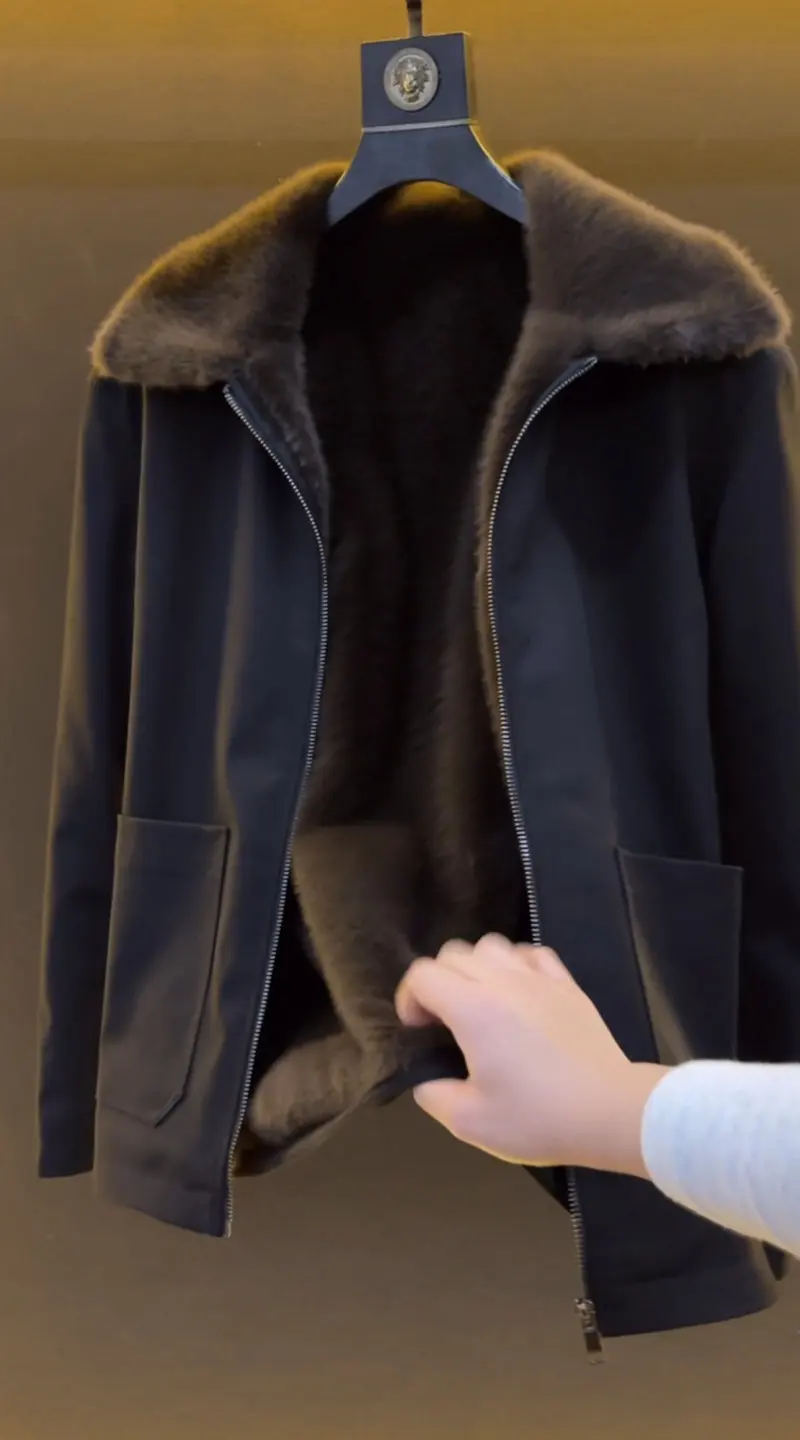 High-quality Fleece Jacket, Fashionable, Cool and Casual Men's Trendy Top, Chinese-style Overcoming Clothing