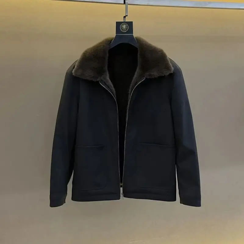 High-quality Fleece Jacket, Fashionable, Cool and Casual Men's Trendy Top, Chinese-style Overcoming Clothing