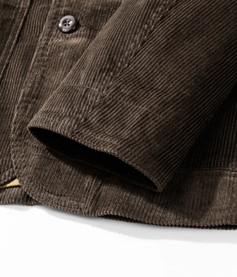 100% Cotton Corduroy Blazer for Men America Style Good Quality Jacket Multi-pocket Business Casual Solid Color Simple Basic Coat