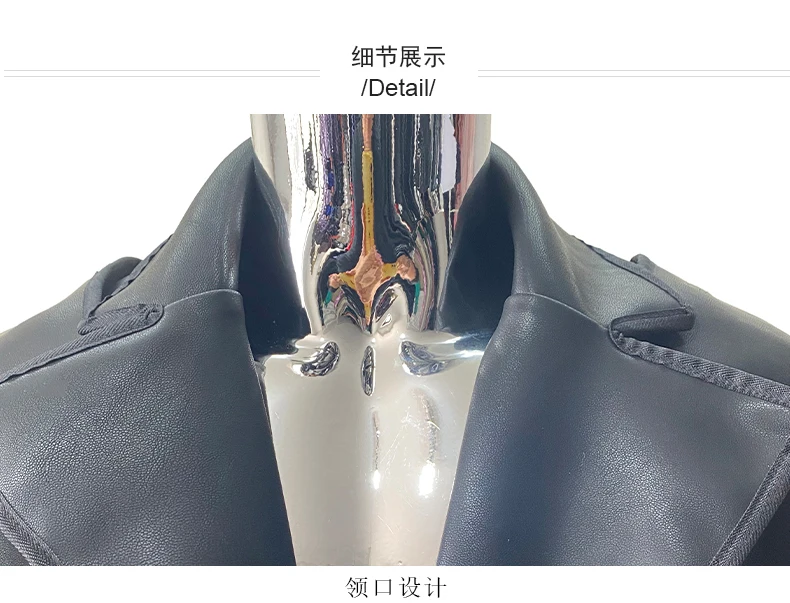 Nerazzurri Spring Autumn Cool Handsome Emo Hard Short Black Pu Leather Jacket Blazer Men with Three-dimensional Pockets Zipper