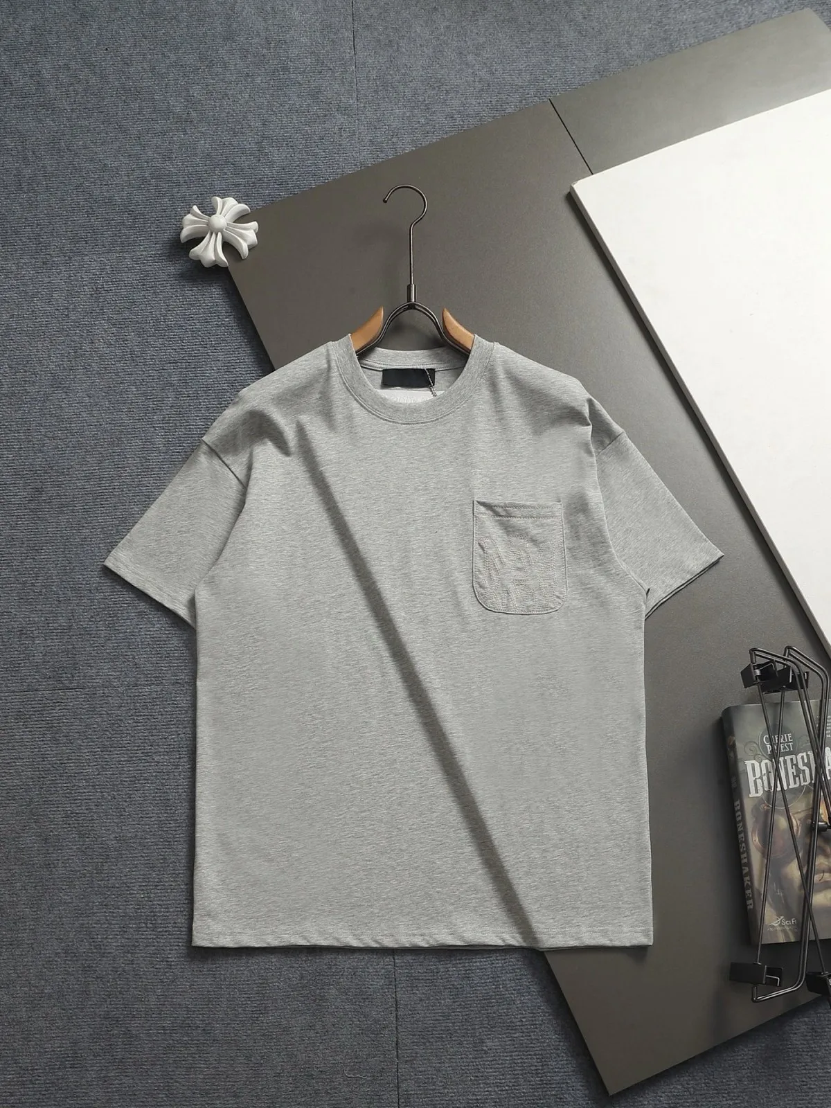 Men's Beach Print Pure Cotton T-Shirt Sporty and Casual Women's T-Shirt