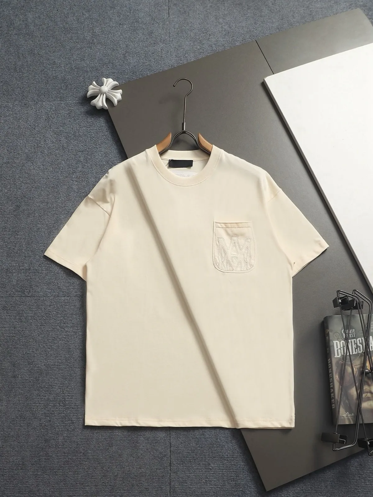 Men's Beach Print Pure Cotton T-Shirt Sporty and Casual Women's T-Shirt