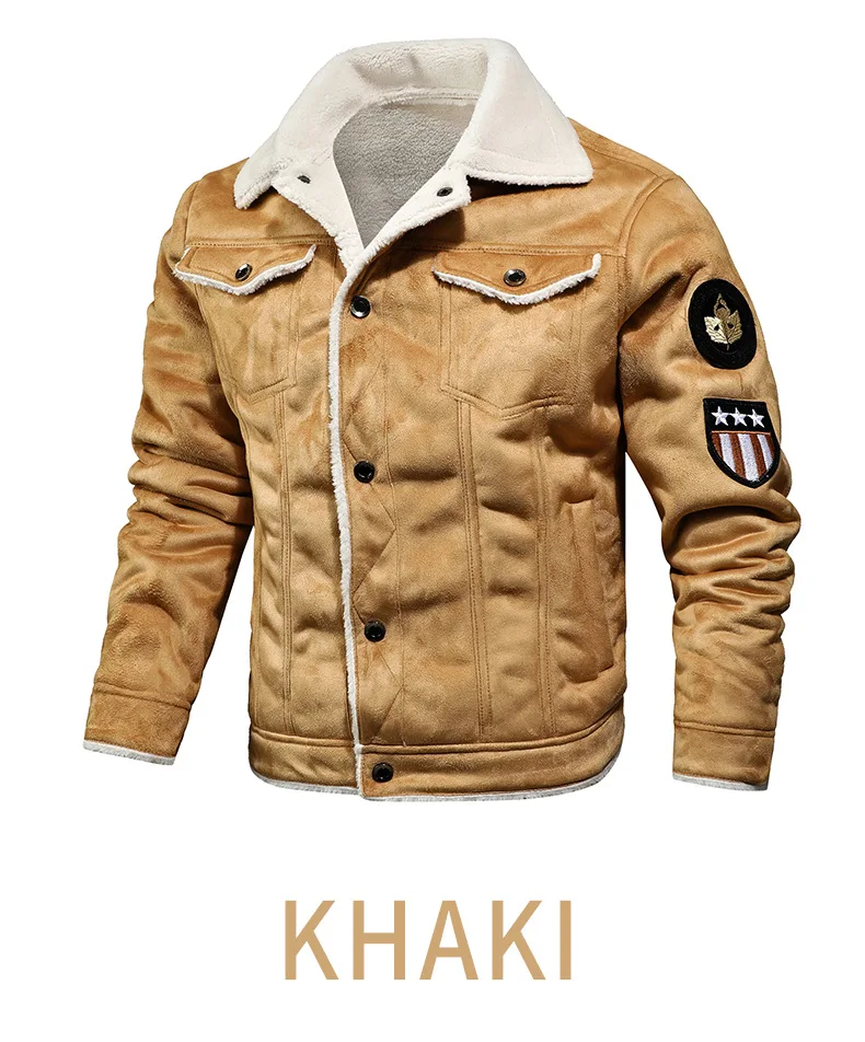 New Winter Men Leather and Fur Integrated Jackets and Coats New Fashion Male Fleece Warm Bomber Jackets Slim Fit Jaquetas 4XL