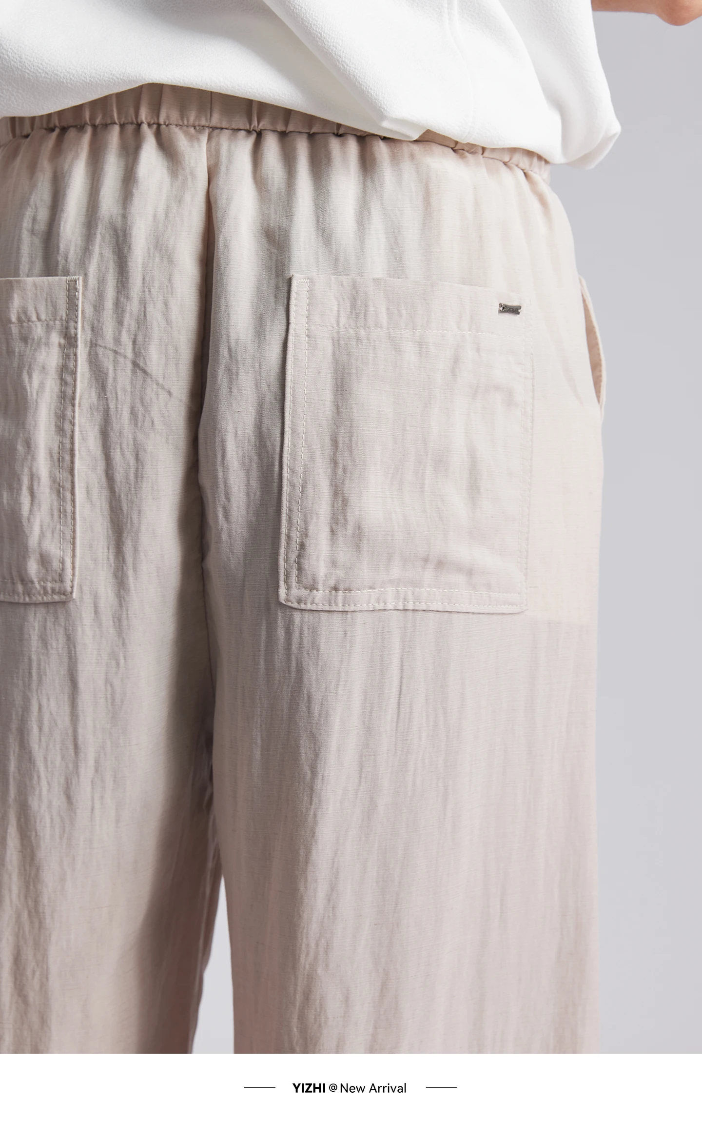Fashion Men's Lyocell Linen Solid Straight Pants 2026 Summer Loose Side Seam Split Soft Draped Breathable Wide Leg Trousers