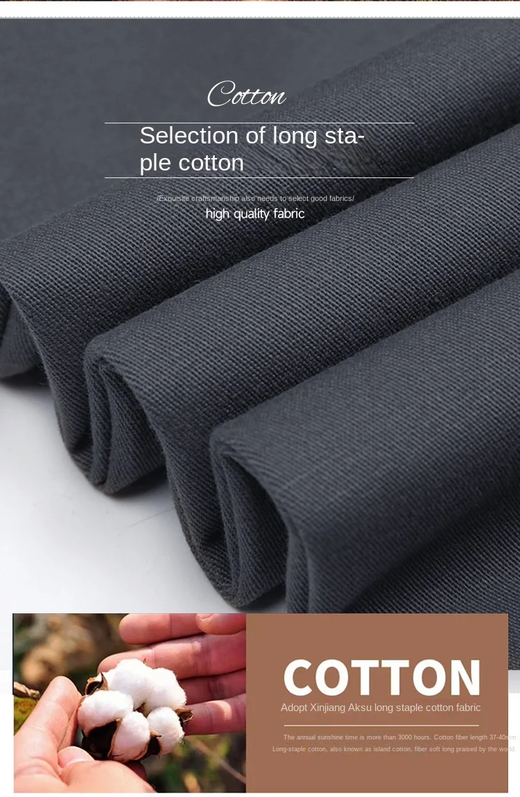 High Waist Double Pleated Casual Mens Pants 100% Cotton Black Khaki Yellow Clothing Straight Loose Work Trousers Men 40 42