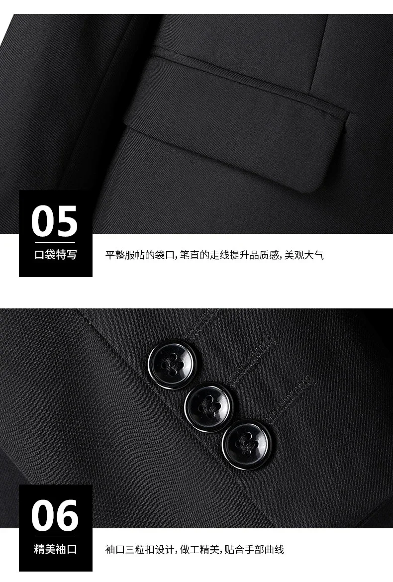 8XL Suit (Blazer+pants) Fashion Business Gentleman Italian Style Slim Solid Color Professional Suit Wedding Groom Best Man Suit