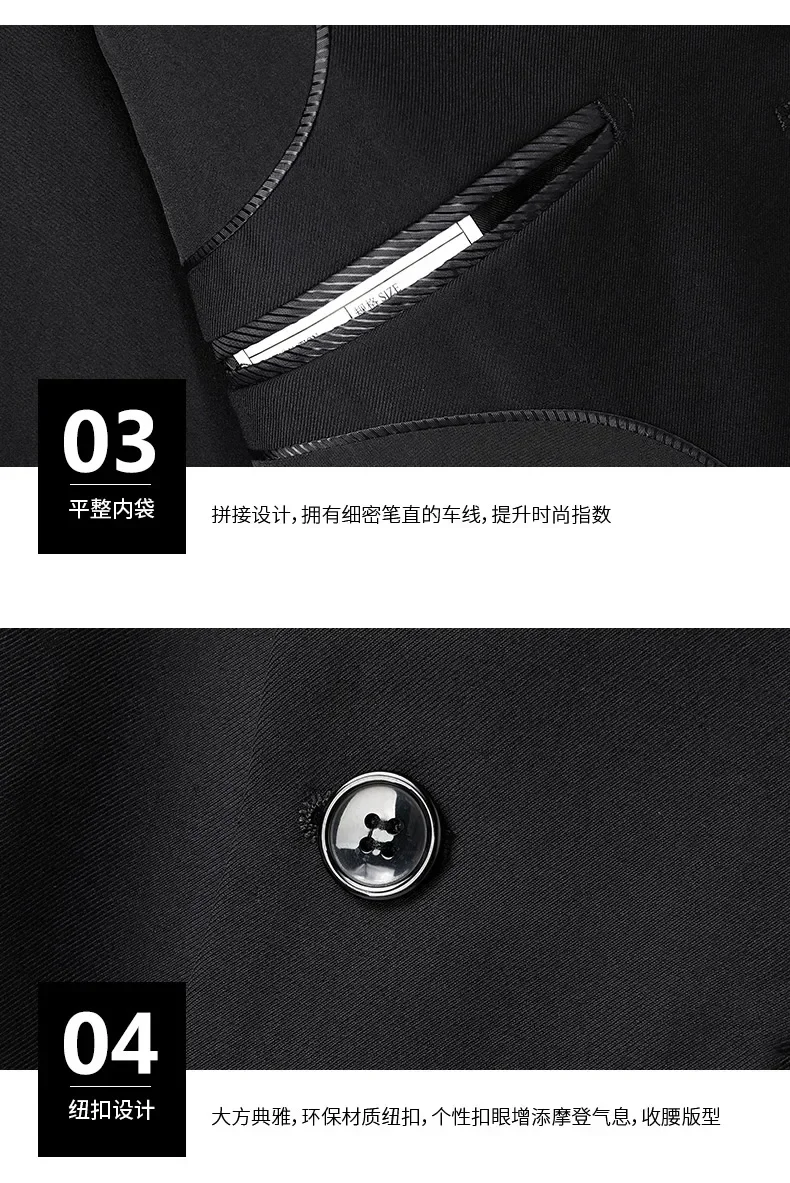 8XL Suit (Blazer+pants) Fashion Business Gentleman Italian Style Slim Solid Color Professional Suit Wedding Groom Best Man Suit