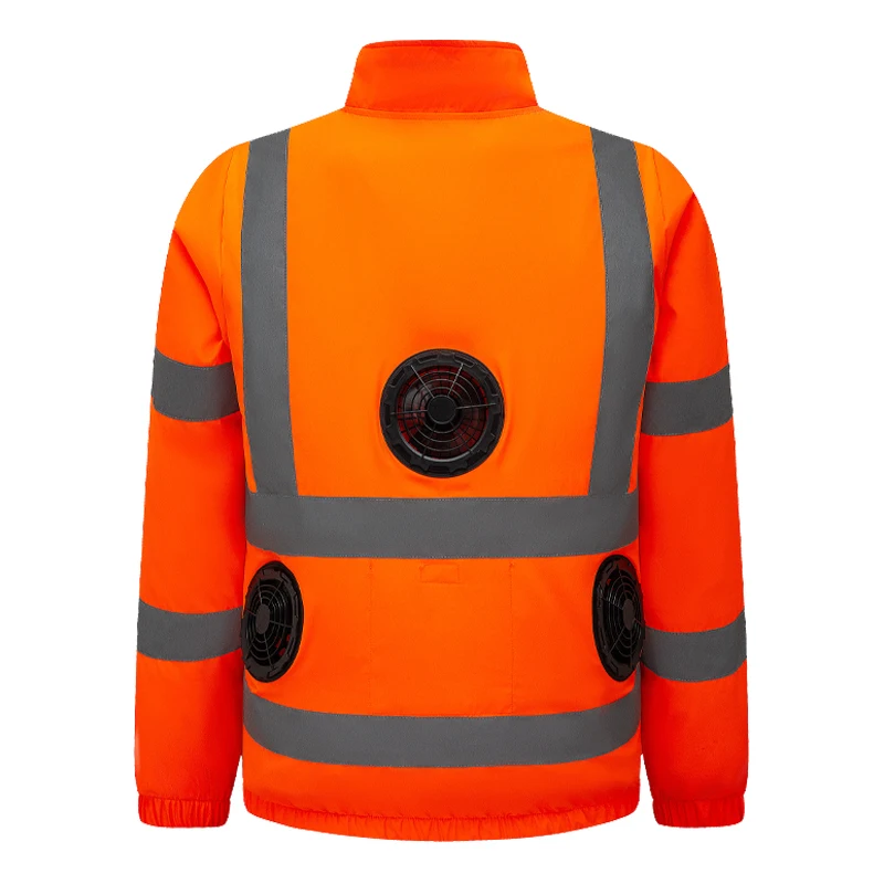 New Summer Cooling Construction Site Outdoor Work Jacket Heatstroke Prevention With Fan Air Conditioning Coat Loose And Casual