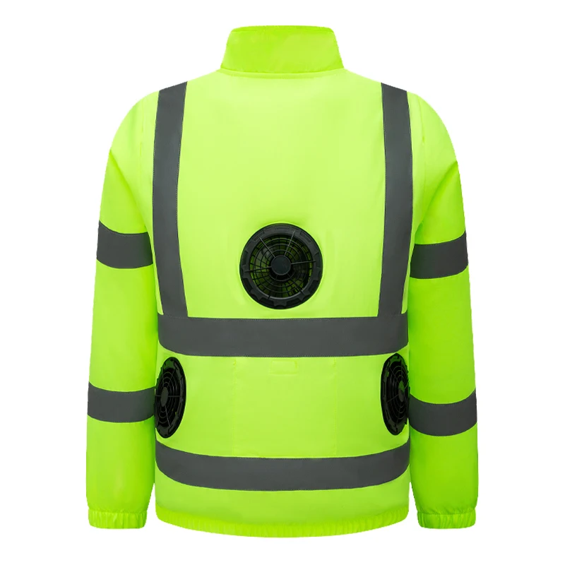 New Summer Cooling Construction Site Outdoor Work Jacket Heatstroke Prevention With Fan Air Conditioning Coat Loose And Casual