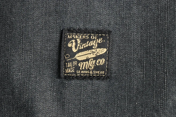 Heavy washing to do old vintage denim shirt men's double pocket design trend Europe and the United States casual shirt coat