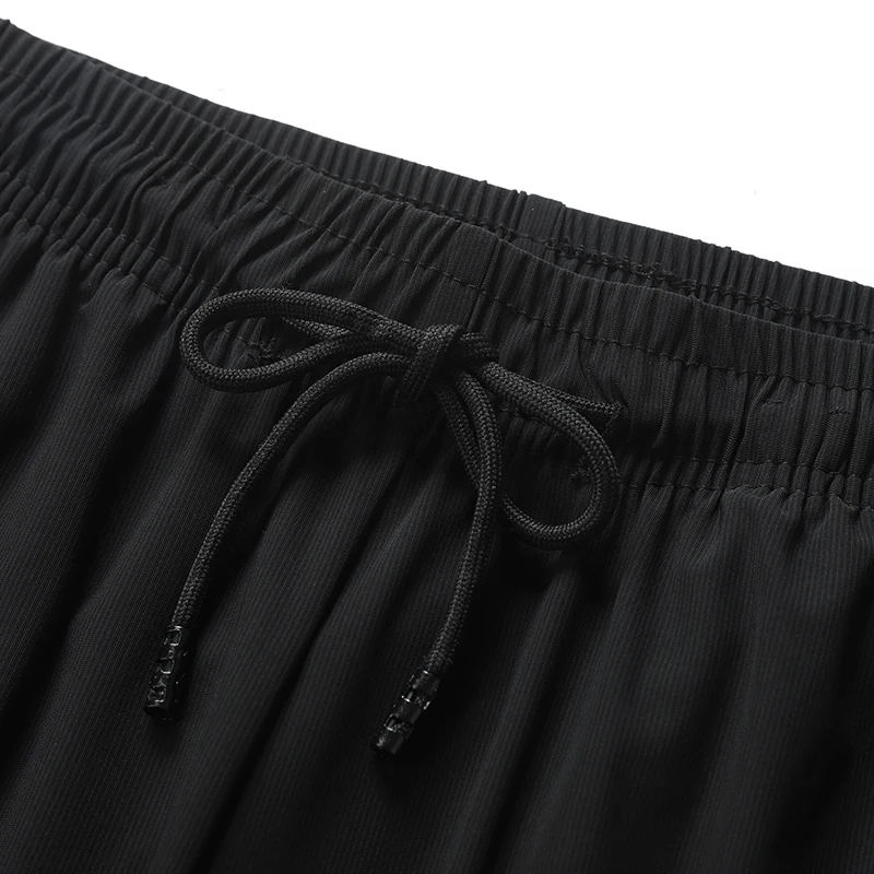 Breathable Men's Casual Pants Quick Dry Straight Elastic Waist Jogger Sweatpants Korean Classic Sport Trousers Plus Size 8XL 9XL