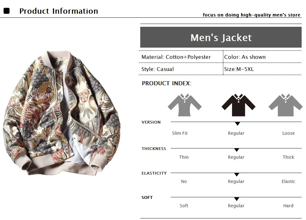 Embroidered Jacket 2026 New Fashion Stand Collar Jacket Boutique plus Size Men's Hip Hop casual Men's Jacket 5X Bohemian style