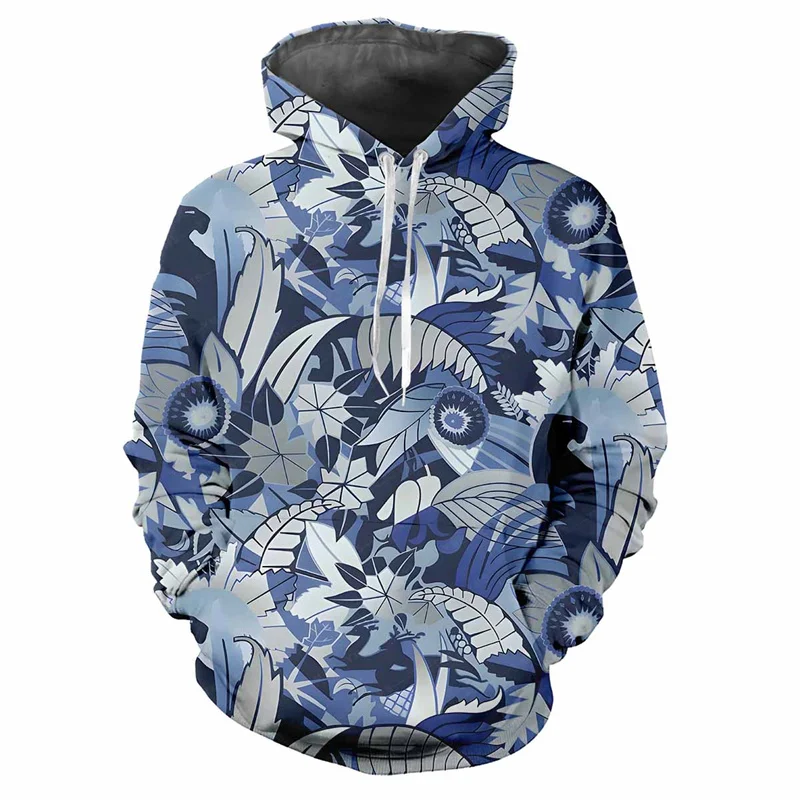 Jungle Camouflage 3d Printed Hoodie Men Spring Autumn Street Sweatshirt Loose Casual Outdoor Sports Top Long Sleeve Hoodies