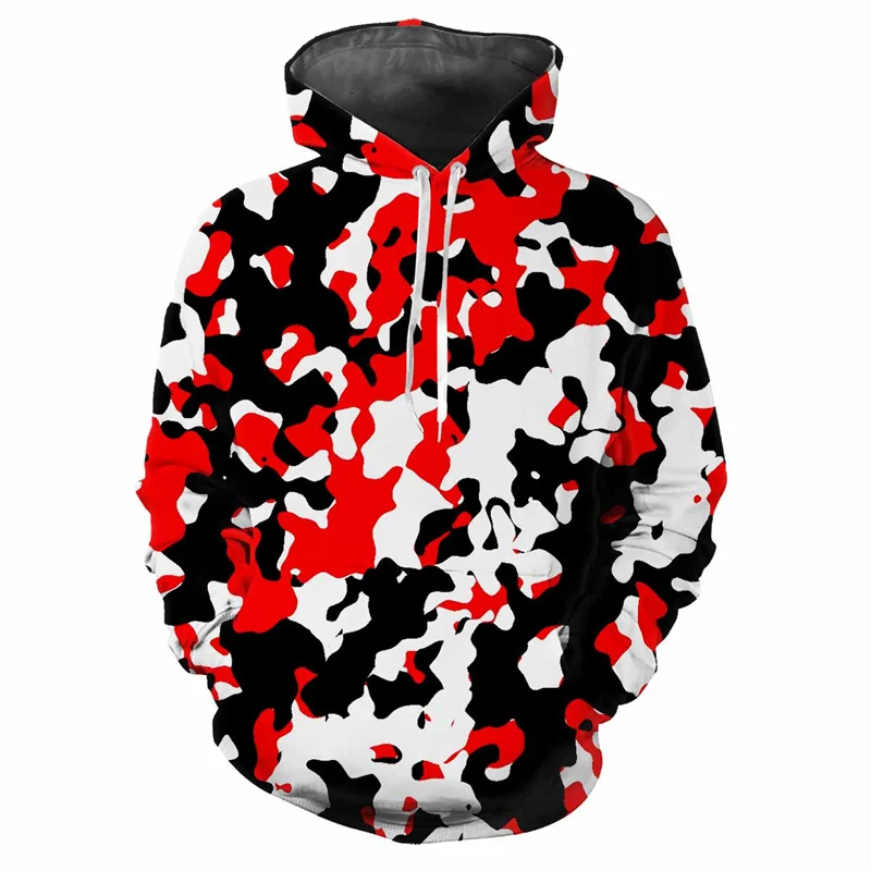 Jungle Camouflage 3d Printed Hoodie Men Spring Autumn Street Sweatshirt Loose Casual Outdoor Sports Top Long Sleeve Hoodies