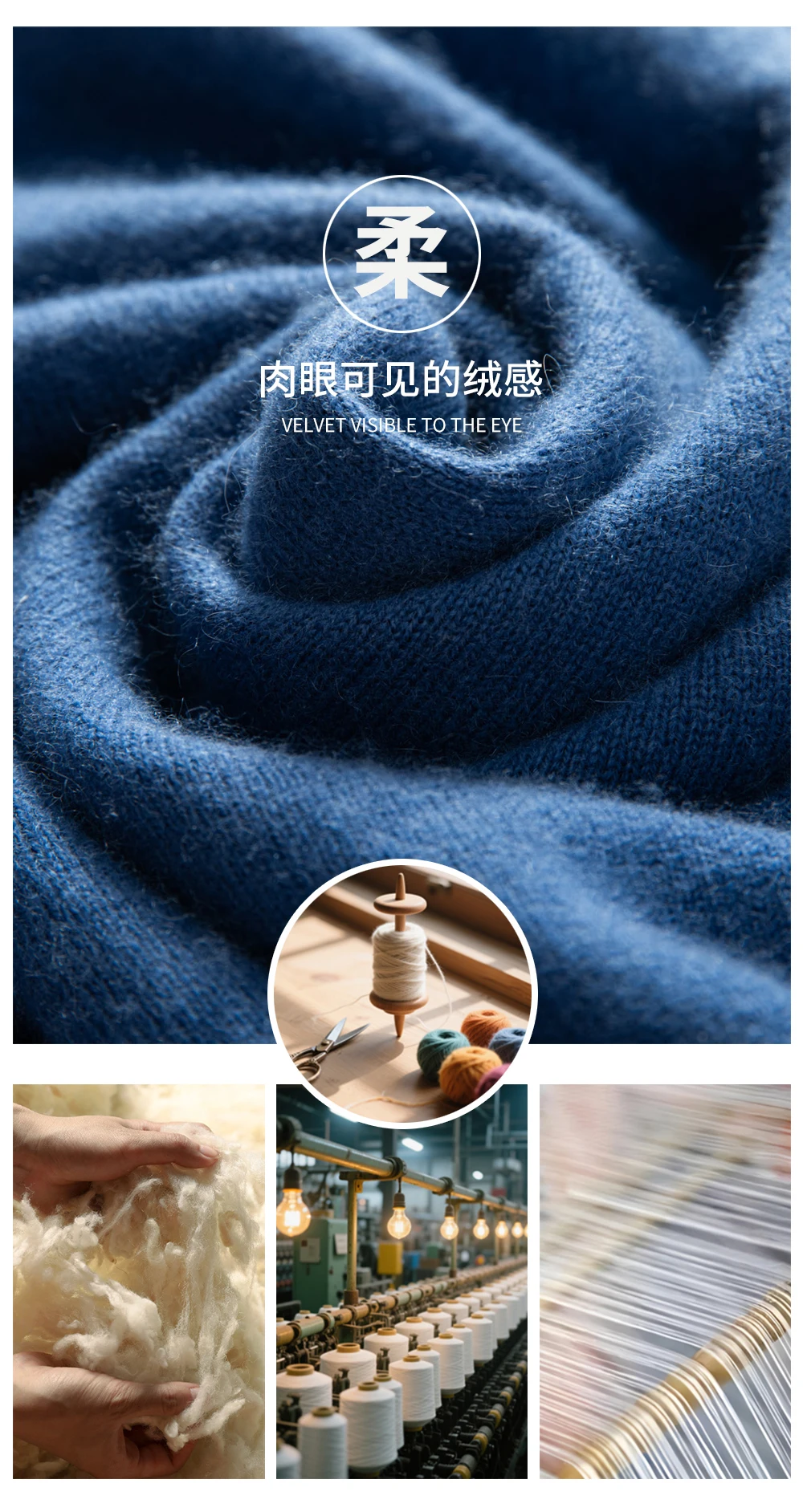 100% Cashmere Men's Pullover Business Casual Solid Knitted Sweater Loose Pull Round Neck Collar Tops Basic Versatile Jumper