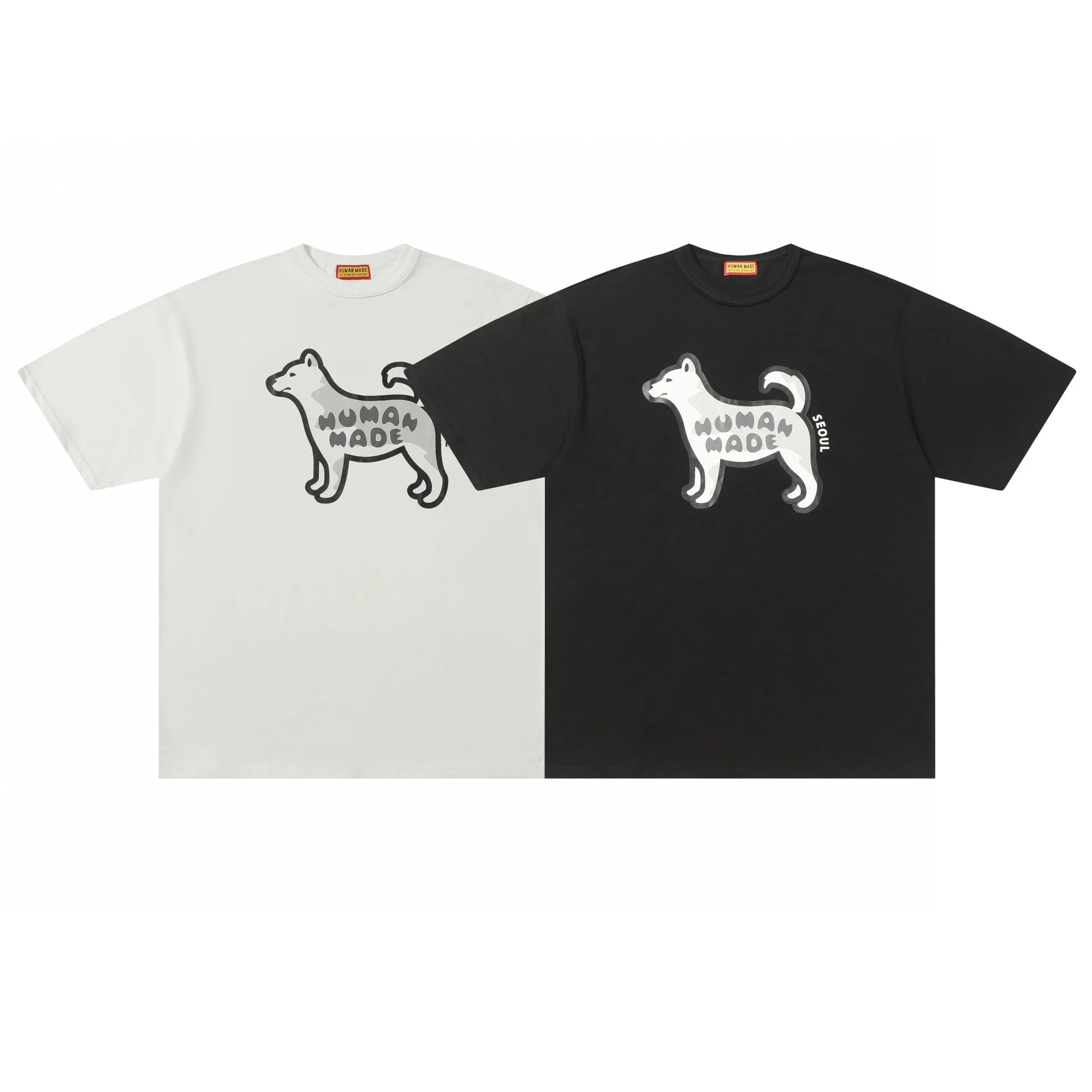 HUMAN MADE 2026 New Japanese Bamboo Cotton Summer Short Sleeved T-shirt with Animal Print