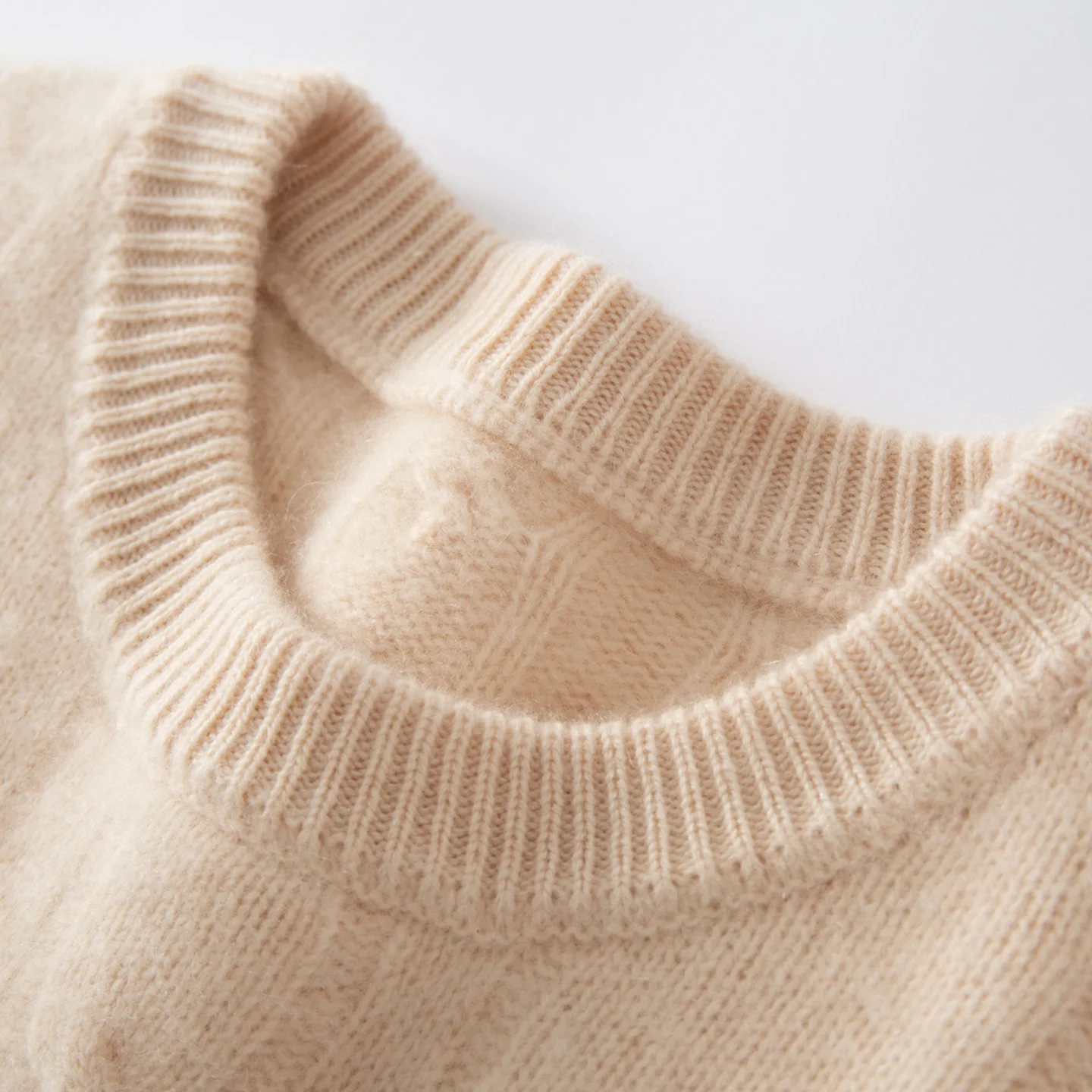 ZOCEPT 100% Natural Cashmere Men's Sweater Autumn Winter Thick Warm O-Neck Casual Pullover Knitted Twisted Flower Sweater Top