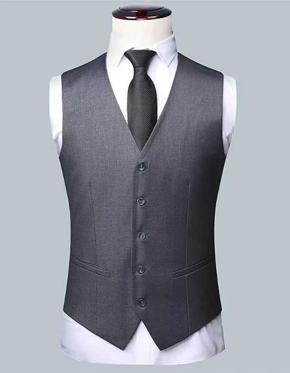 2026 High Quality Men's Solid Color Smart Casual Business Single Suit For Wedding Banquet Groom Best Man Fashion Trend