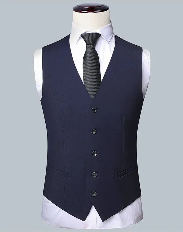 2026 High Quality Men's Solid Color Smart Casual Business Single Suit For Wedding Banquet Groom Best Man Fashion Trend