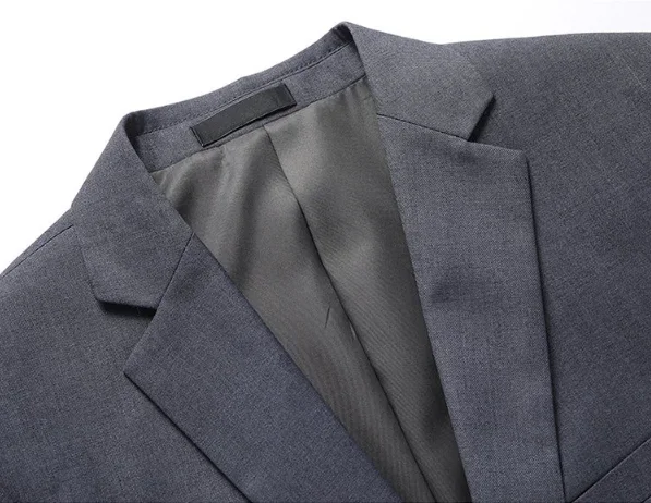 2026 High Quality Men's Solid Color Smart Casual Business Single Suit For Wedding Banquet Groom Best Man Fashion Trend