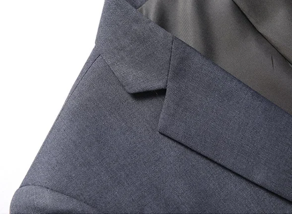 2026 High Quality Men's Solid Color Smart Casual Business Single Suit For Wedding Banquet Groom Best Man Fashion Trend