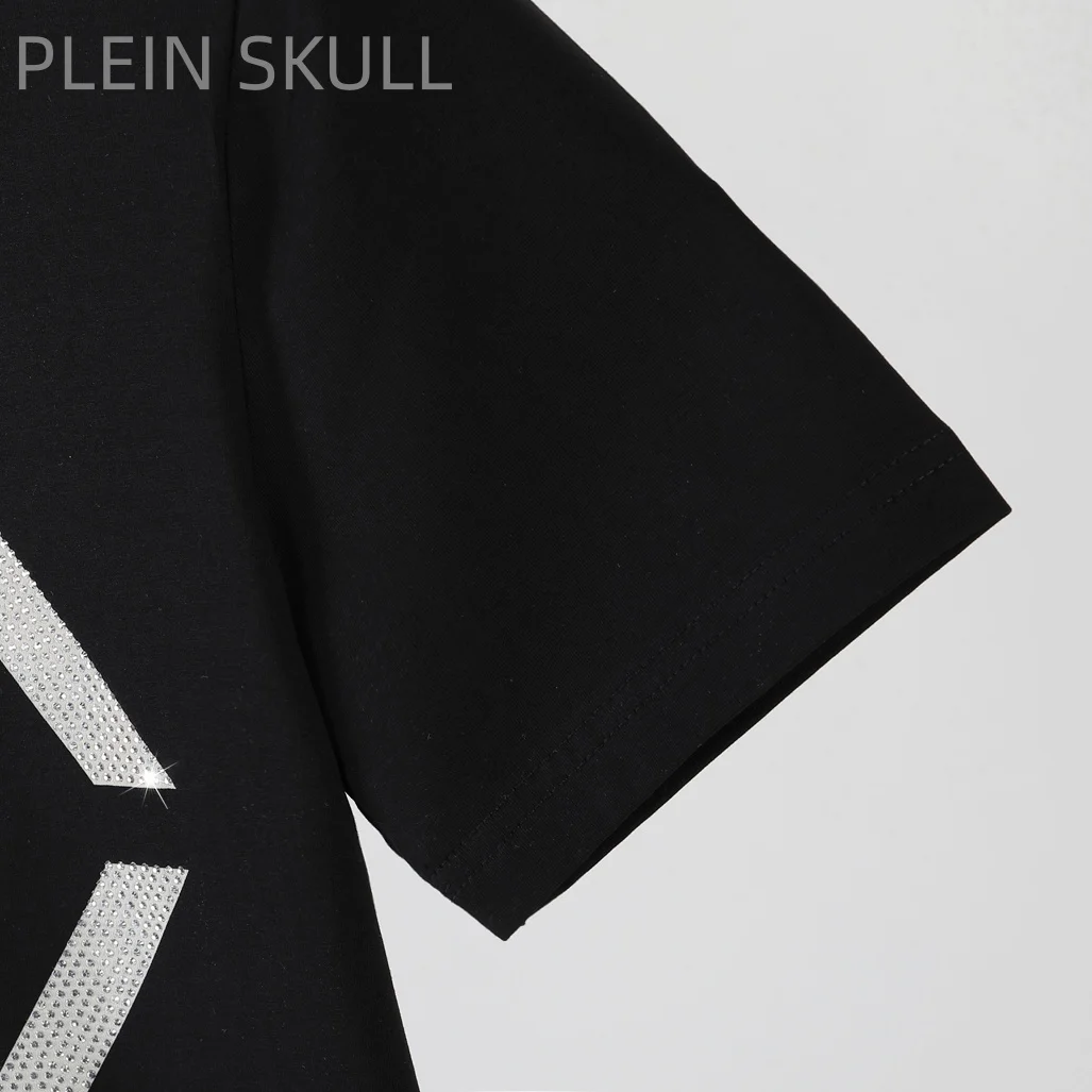 Plein Skull Trendy Brand Men's Short Sleeve Classic Spring and Summer Breathable Thin Running Top Outdoor Casual Fitness T-shirt