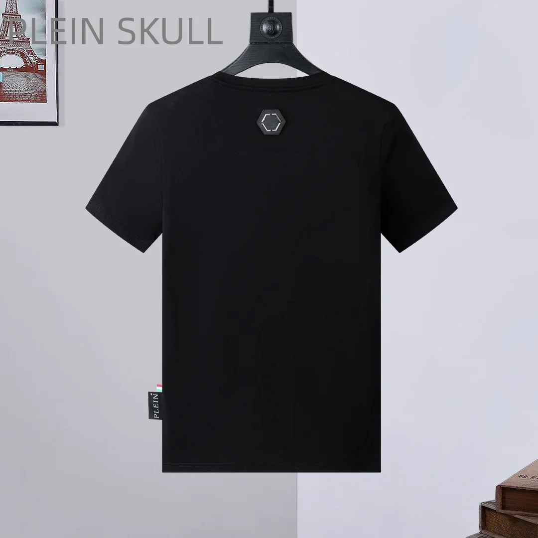 Plein Skull Trendy Brand Men's Short Sleeve Classic Spring and Summer Breathable Thin Running Top Outdoor Casual Fitness T-shirt
