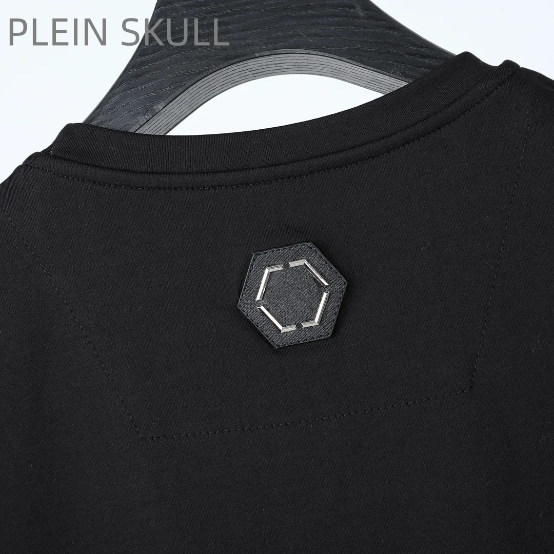 Plein Skull Trendy Brand Men's Short Sleeve Classic Spring and Summer Breathable Thin Running Top Outdoor Casual Fitness T-shirt